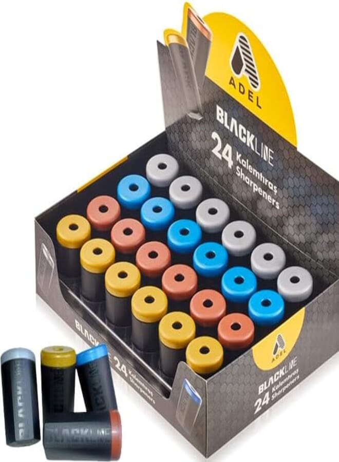 ADEL BLACK LINE 020-1 hole tub sharpener 1 piece - Turkish ASSORRTED COLOR